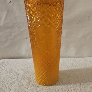 Starbucks Studded Jewel Orange Mango Ombré Tumbler Travel Cold Cup 24 floz